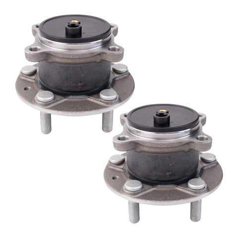 Rear Left And Right Wheel Bearing And Hub Assembly Kit For 2019 2021 Mazda 3 And 2020 2021 CX 30 Front Wheel Drive Two Piece Replacement Set For Easy DIY Friendly Install, showing two hub assemblies.