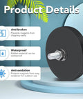 Close-up of 12 Pack Rubber Coated Neodymium Threaded Mounting Magnets showcasing waterproof and anti-oxidation features.