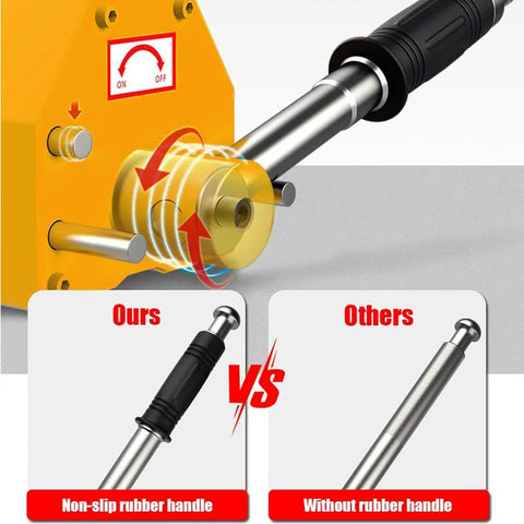 Heavy Duty Permanent Magnetic Lifter Bulletproof Grip For Hoists And Shop Cranes Snappy Flip Lever non-slip rubber handle detail comparison