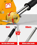 Heavy Duty Permanent Magnetic Lifter With Quick Release Lever for Steel Plates showcasing a non-slip rubber handle design.
