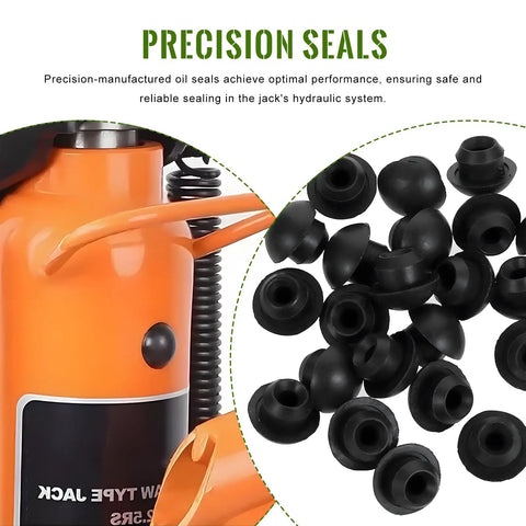 17 Piece Floor Jack Seal Kit for 3 Ton Hydraulic Jacks With Oil Seal Repair Kit and Rubber Sealing Rings close-up