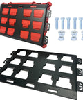 Packout Wall Mounting Plate For Milwaukee Toolboxes Sturdy Metal Base Mounting System For Milwaukee Packout Storage Wall Or Floor Mount 2 Full Width Heavy Duty with bolts and nuts
