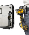 Drill Belt Clip Holster for Cordless Drill Driver and Tape Measure Quick Access on Belt One Hand Grab Fits Up to 2.1 Inches Ideal for DIY Pros