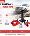 Heavy Duty Rear Axle Bearing Puller And Installer Tool Kit For 1995 To 2020 Toyota 4Runner Tacoma Tundra Hilux T100 Featuring Abs Tone Ring Removal Kit For Wheel Bearing Replacement Made Straight Up For Home Mechanics To Save Big Bucks, steel kit parts