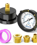 Start And Clean Filter Pressure Gauge For Pool Spa And Aquarium Plug And Play 0 To 60 Psi 0 To 4 Bar Plastic Frame 1 Quarter Inch NPT Kit