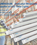 U Bend LED Tube Light 20W 40W Equivalent, 6000K Cool White, 2000 Lumens, displayed in warehouse environment