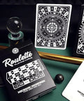 Premium Roulette Casino Playing Cards Crafted For Magicians And Card Sharks Featuring Dope Vintage Graphics in a stylish arrangement.