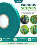 Built Tough Garden Tie Tape Roll Half Inch Wide 300 Feet Long Green Vinyl Plant Support Ribbon For Indoor Outdoor