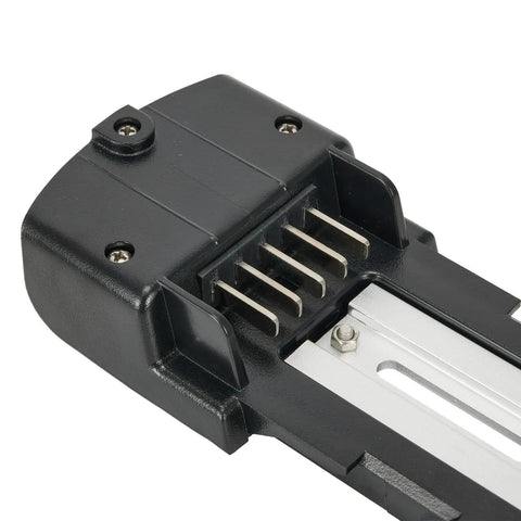 Beefy E Bike Bottom Base Mount Plate with 5 Pin Interface, close-up of heavy duty ABS bracket for secure battery install