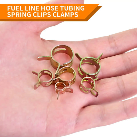 Premium Galvanized Spring Hose Clamp Assortment Kit Delivering Bomb Proof Grip For Grease Monkey Projects And Household Plumbing Fixes 72 Piece Rust Resistant Steel Fastener Kit