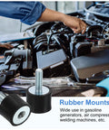 M6 Heavy Duty Rubber Mounts 4 Pack with lock nuts shown near a car engine for vibration control, size 20x15 mm