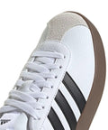 VL Court 3.0 Sneaker for Women with soft suede upper and retro vulcanized rubber outsole, close-up of side view highlighting design.