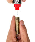 Refilling Relightable Bullet Fire Starter Keychain Lighter For Camping And Grilling, Forever Match Metal Bullet That Never Runs Out