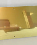 Brass Tone Metal Kick Plate For Heavy Duty Doors 36 Inches Wide By 10 Inches High 3/64 Inch Thick Commercial Grade Construction