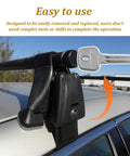 Universal Lock Core Removal Key For Thule And Yakima Roof Rack Systems shown beside roof crossbar lock