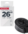 Replacement 26 Inch Bike Inner Tube With Schrader Valve For 1.75 To 2.125 Inch Wide Mountain Hybrid Dual Sport And Cruiser Tires Built Tough For Everyday Rugged Rides Durable Lightweight with packaging