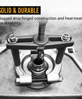 12-Piece 5-Ton Bearing Removal Tool Kit With 30-75mm Splitter And Puller Set For Wheel Hubs in use with splitters visible