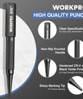 Cr-V Hardened Nail Punch And Center Punch Set With Knurled Grip Built To Last And Ready To Roll for precise marking and driving