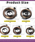 Heavy Duty Drill Press Return Springs Assortment Kit With Five Practical Sizes For Bench Drills And Shop Rigs Top Shelf Spring Steel quill feed springs in various sizes.