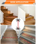 Adjustable Stair Tread Template Tool And Woodworking Stair Gauge Jig Expands From 10.5 To 60.5 Inches used on various staircase styles.