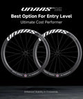 Ultralight 50mm Carbon Fiber Wheelset For 700C Road Bikes With Disc Brakes Tubeless Ready 1580g Pair, design focus
