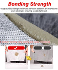 Close-up of Professional Grade Waterproof Sheet For Floor Underlayment And Foundation Sealing demonstrating rough surface for adhesion.