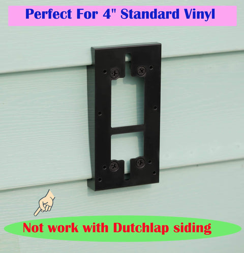 Vinyl Siding Mount For Video Doorbell 2020 2 3 4 3Plus 4Plus No Tilt Fixes Angled Install And Keeps Your Doorbell Level