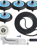 Premium Dryer Repair Kit With Roller Replacement, Idler Pulley, And 92 Inch Belt, visible components including rollers and pulley