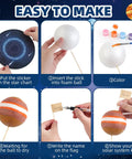 Steps to use Hands On Solar System Project Kit For Kids Ages 3 To 5 With Foam Planets And Foam Balls Sun Stars