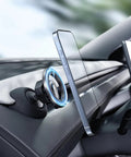 Magnetic Phone Mount For Tesla Model Y Juniper 2024 To 2026 And Model 3 Highland Hidden Dashboard Design 360 Degree Rotatable Car Holder