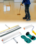 Self Leveling Cement Tool Kit With 9 Inch And 20 Inch Spike Rollers, Scraper, And Spiked Shoes For Cement, Mortar And Floor Leveling