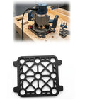 Heavy Duty 3 4 Workbench Dog Hole Template Guide Precision Drill Jig For Woodworking Layout Tools Accurate Spacing With Clamp Stops And Workholding System To Nail Your Setup Fast on a workbench with a router.