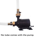 Smooth Operator DC 12V Solar Hot Water Circulation Pump with brass fittings, submersible connections, and ETL listed power adapter.