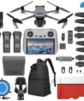 Flagship Triple Camera Drone With 4 By 3 Hasselblad Sensor Fly More Bundle Included Three Batteries Charging Hub 128GB Micro SD Card