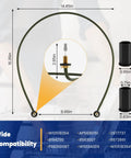 Diagram of Dishwasher Heating Element Replacement For Easy Install And Durable Performance Compatible With Kenmore Maytag Amana Dishwashers 8194250 8563007 8572861 W10134009 W10441445 W10518394VP showing dimensions and compatibility