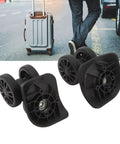 Luggage Wheel Replacement Set Of 2 Easy To Install Suitcase Caster Wheels For Repairing Worn Out Casters ABS Material