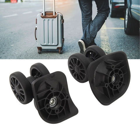 Luggage Wheel Replacement Set Of 2 Easy To Install Suitcase Caster Wheels For Repairing Worn Out Casters ABS Material