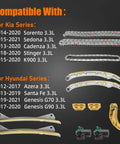 Kia 3.3 Timing Chain Kit For Sorento Sedona Cadenza K900 And Hyundai Azera Santa Fe Genesis G70 G90 3.3L 2013-2020 layout