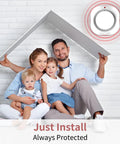 Dual Sensor Photoelectric Smoke Alarm Pack For Home Fire Safety With Easy Test And Mute Button And Low Battery Warning Fast Response To Fires No Fuss Install 12 Pack, family under roof