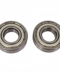 Two DEEG R8ZZ shielded ball bearings, chrome steel, 1/2 in ID x 1-1/8 in OD x 5/16 in wide
