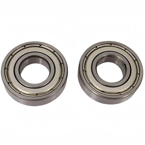Two DEEG R8ZZ shielded ball bearings, chrome steel, 1/2 in ID x 1-1/8 in OD x 5/16 in wide