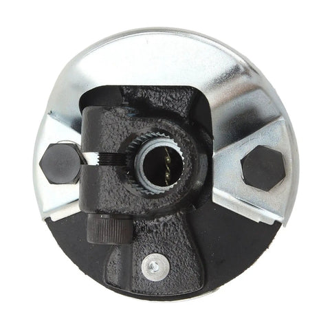 Bulletproof Steel Steering Coupler Joint Featuring 1 Inch DD Connection And Precise 36 Splines top view with heavy-duty metal construction.