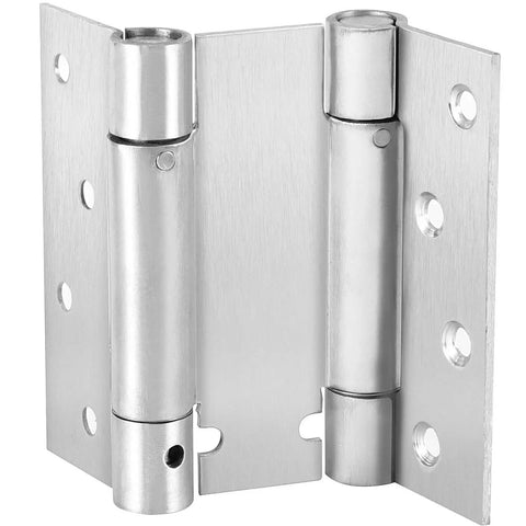 4 Inch Double Action Spring Door Hinges Heavy Duty Stainless Steel Ball Bearing Self Closing With Screws And Adjusting Pin Installed