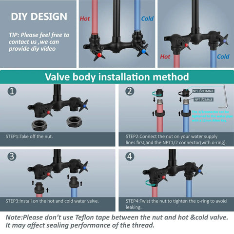 Outdoor Shower Kit With High Pressure Showerhead 2 Handle Exposed Faucet System Brass Mixing Valve 6 Inch Center Soap Dish Matte Black Finish Solid Brass Head And Valve Stainless Steel Pipe For Poolside Beach Resort Courtyard