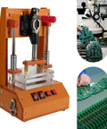 Universal DIY Circuit Board Test Stand And Fixture Tool For Electronics Prototyping with sturdy orange design and PCB testing