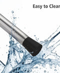 8 Inch Stainless Steel Cocktail Muddler For Mojitos And Fruit Drinks Heavy Duty Bar Tool Easy To Clean in water splash