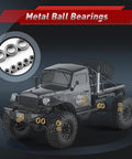 Atlas S One Tenth RC Crawler Four By Four Beast Off Road Rock Truck with metal ball bearings close-up