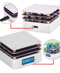 On The Go SMD Soldering Preheater Plate 65W With OLED Display, showing compact design and USB-C interface for PCB repair.