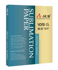Premium Sublimation Paper Pack 8.5x11 Inches 105G 150 Sheets For Inkjet Sublimation Printers box