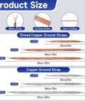 18 Piece Ground Strap Kit For Cars With 10 15 And 20 Inch Cables Braided Copper Tinned Copper Engine Grounding Cables